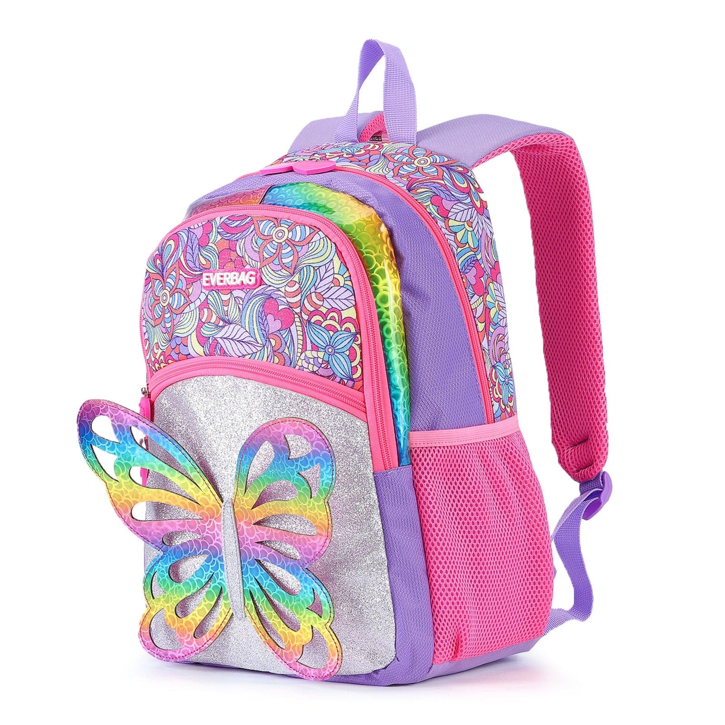 Rainbow Butterfly Bliss: 3D Colorful Kids' Backpack for Girls! ππ¦π