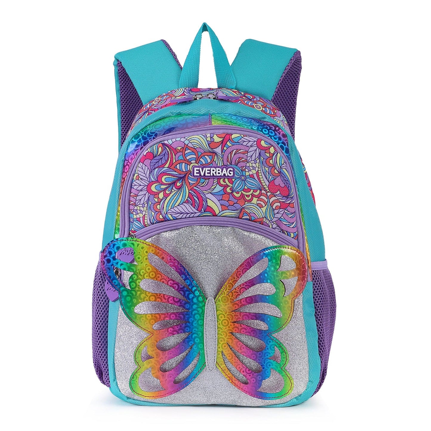 Rainbow Butterfly Bliss: 3D Colorful Kids' Backpack for Girls! ππ¦π