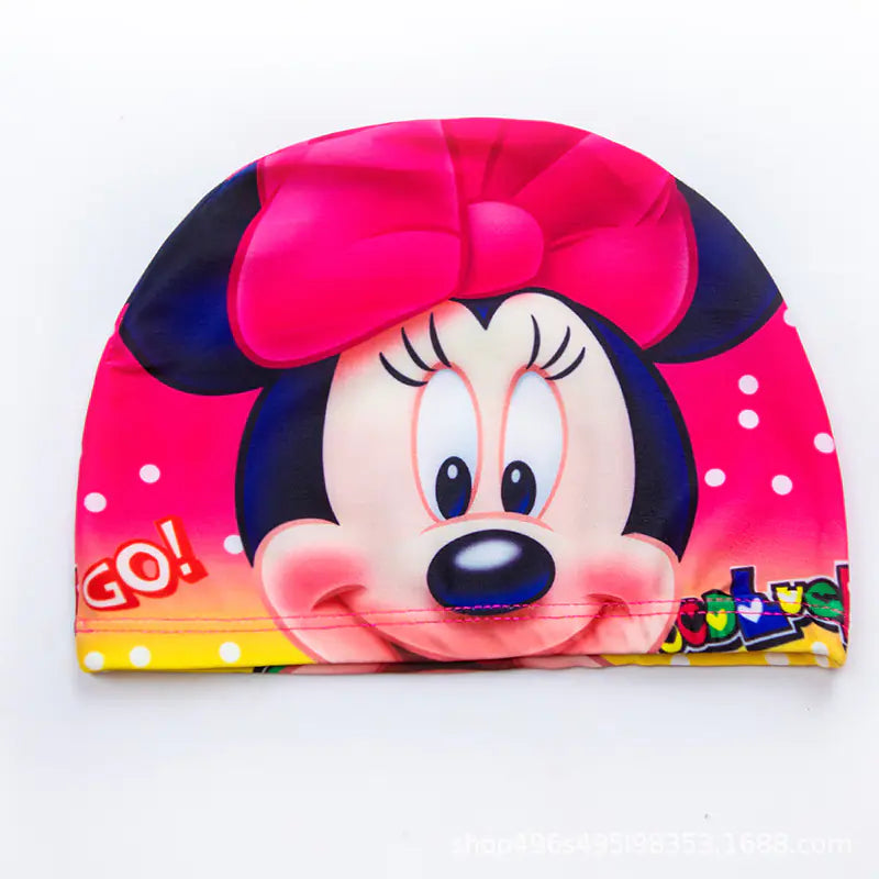 "🐬 AquaBuddies™ Swim Cap – 🧒💦 Comfy Fit for Short & Long Hair | Cute Cartoon Fun! 🎨 "