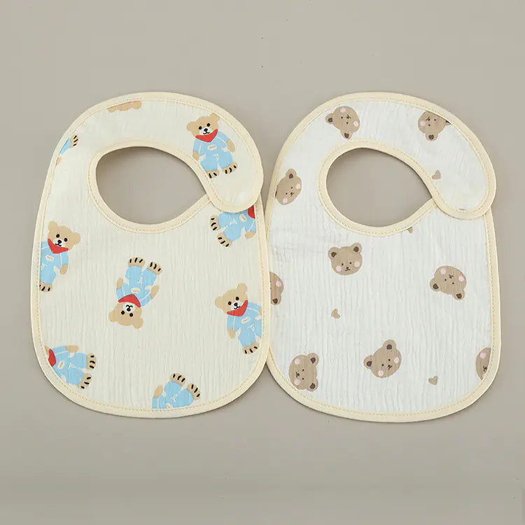 Thin Kids' Bib - Pure Cotton Waterproof Gauze Towel