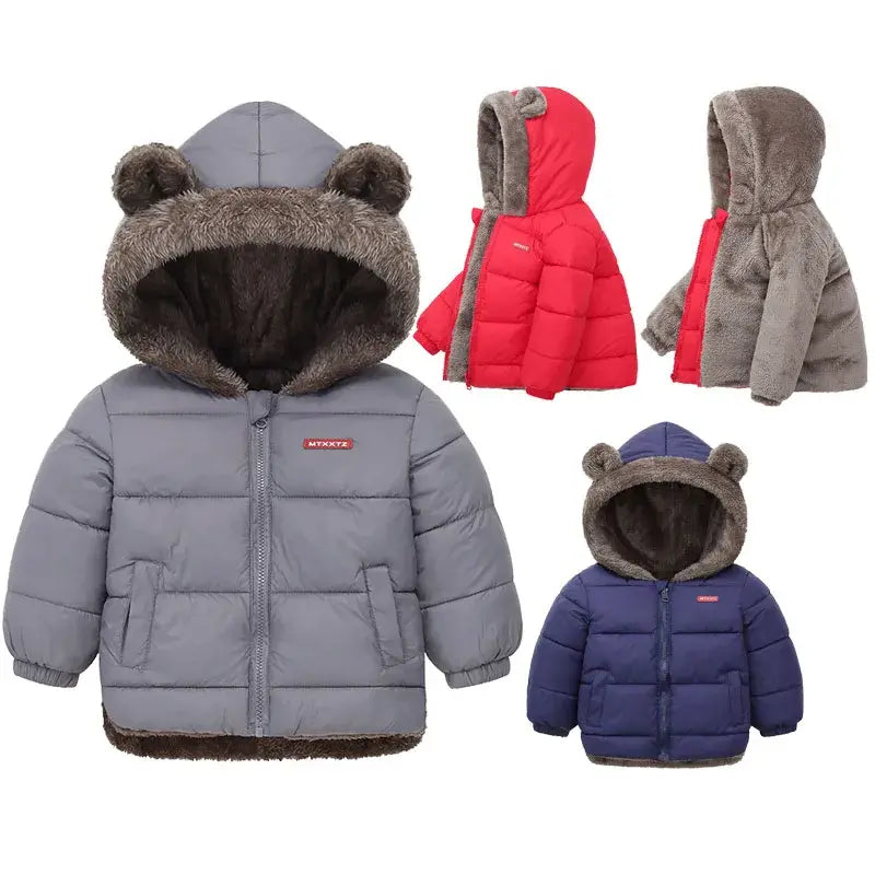 Children's Thick Fleece Coat - The Little Big Store