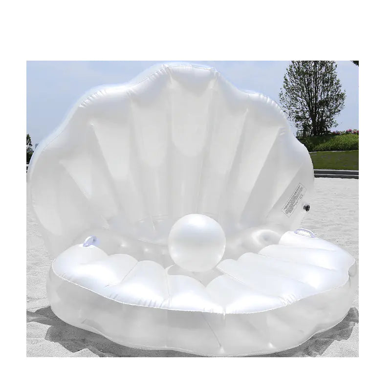 🐚PearlFloat™ Luxe Shell Inflatable – Swim Like a Mermaid!🌊💖