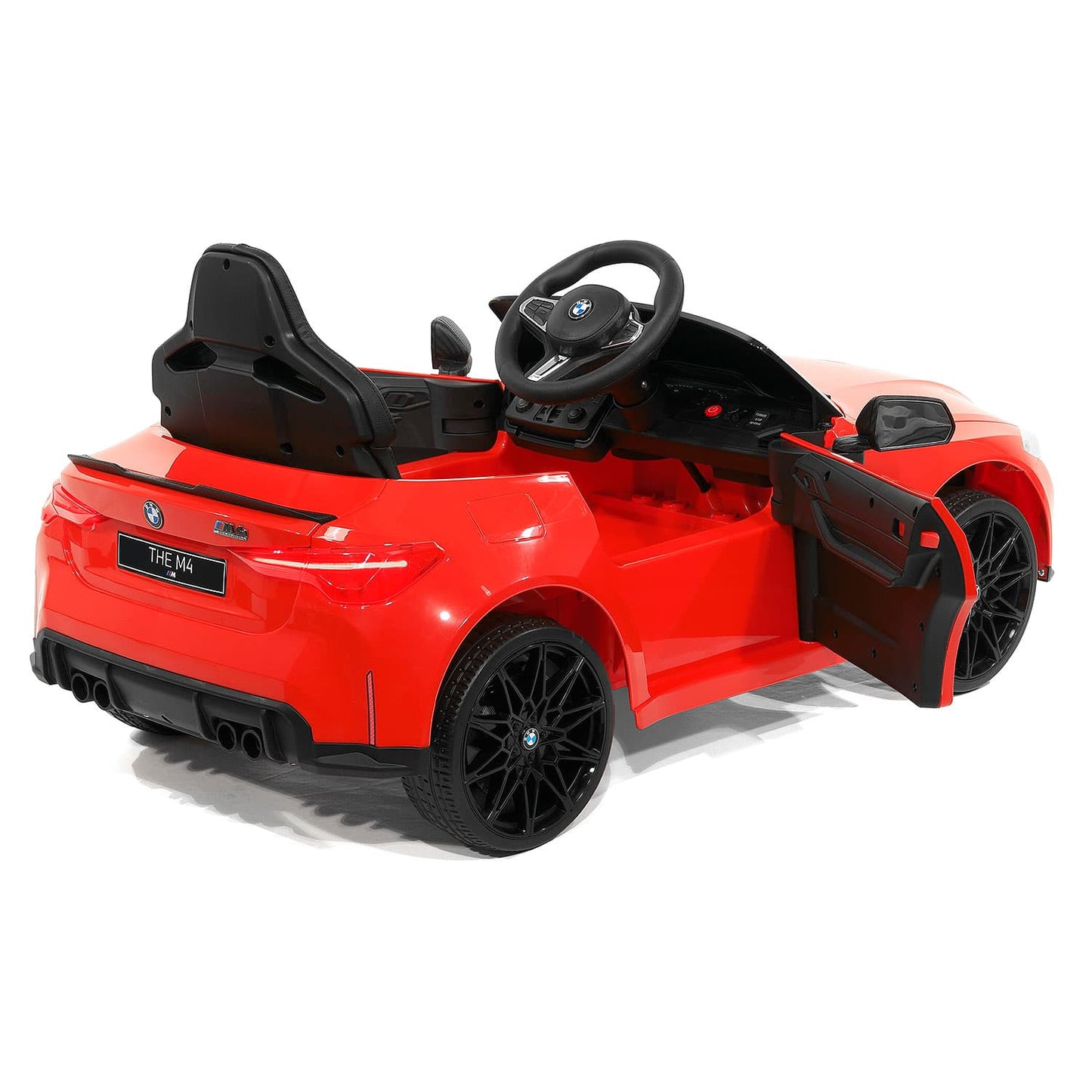 BMW M4 12V Kids Ride-On Car with R/C Parental Remote | Red - The Little Big Store