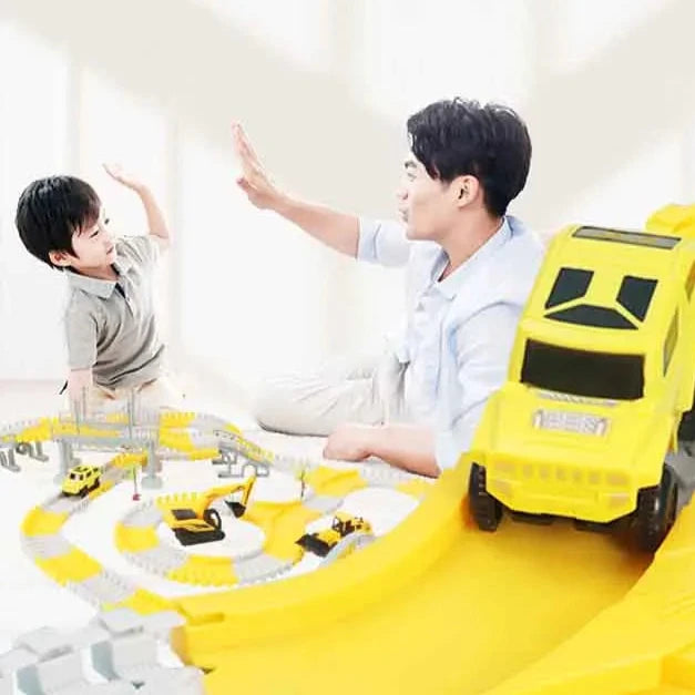 ElectroTrack Builders: Interactive Educational Toy Car Set - The Little Big Store