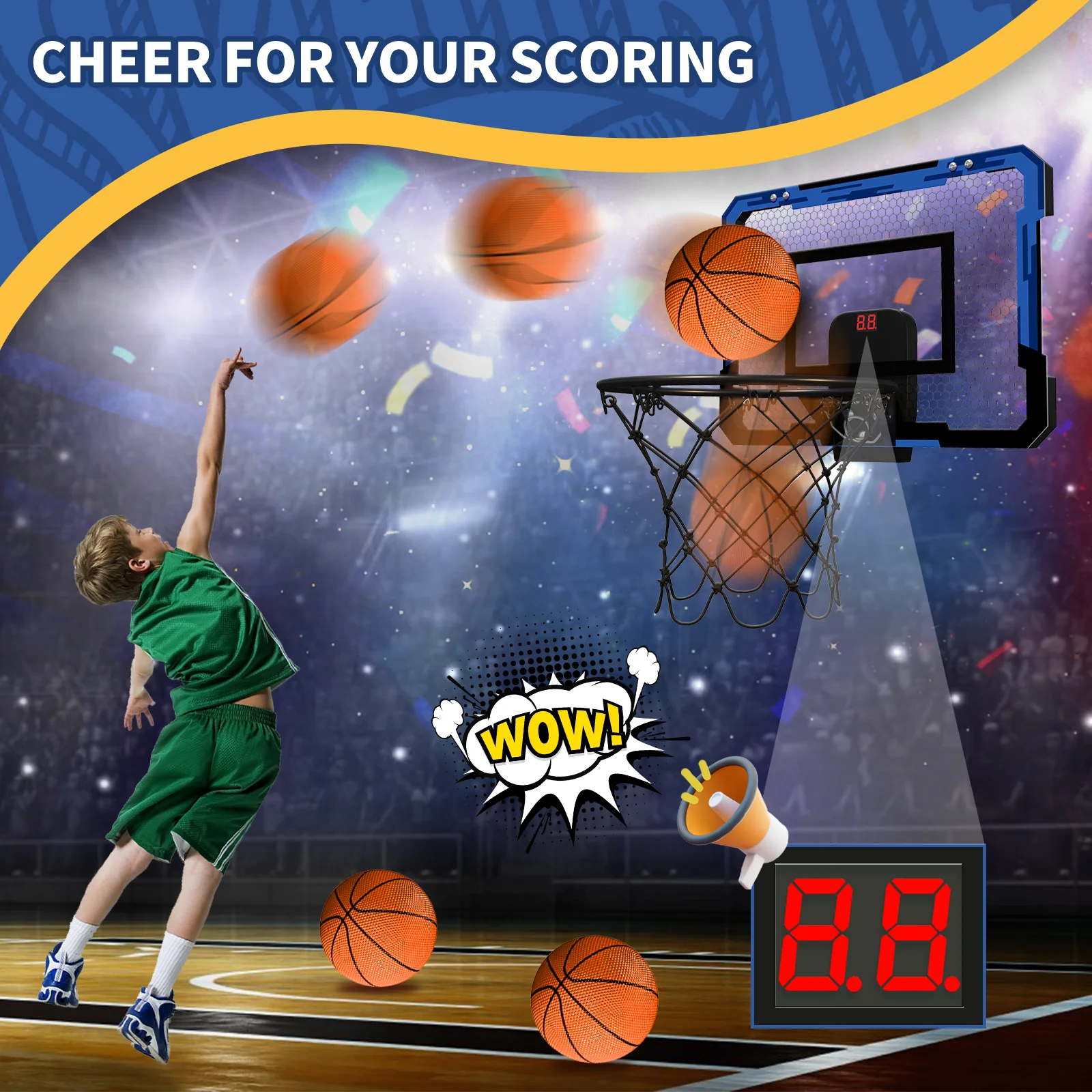 Slam Dunk Fun: Foldable Basketball Hoop Set for Kids 3+ - The Little Big Store