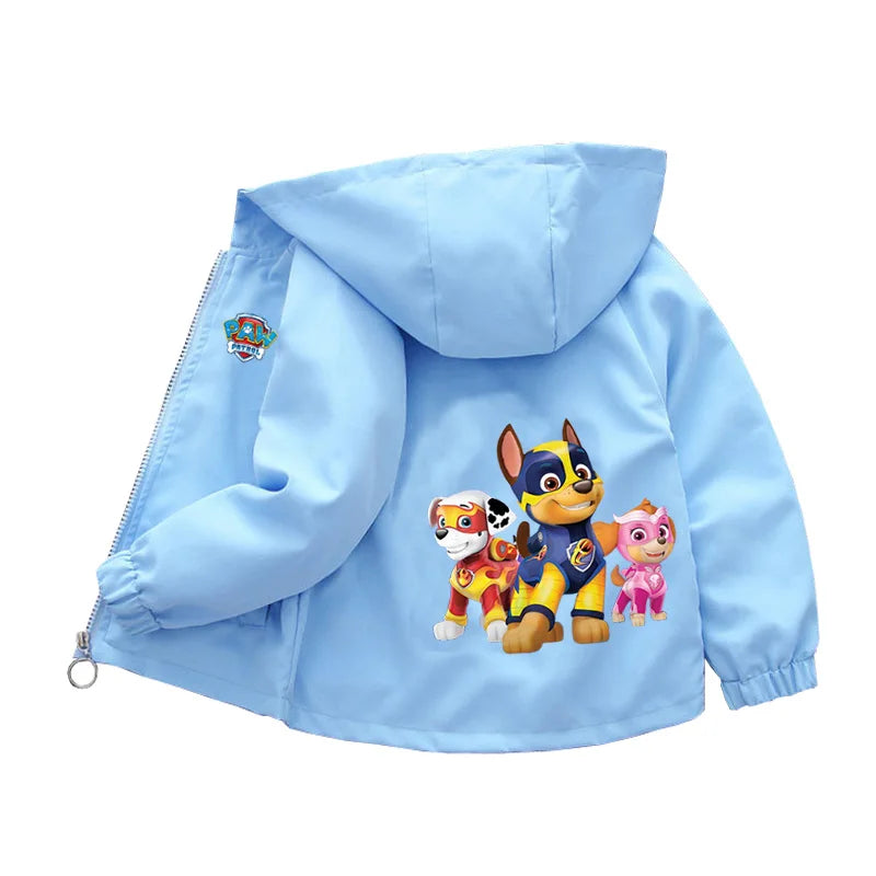 🐾 Paw Patrol Pals™ Spring Hoodie Jacket – Kids’ Cartoon Windbreaker for Boys & Girls (2-8 Years) 🌸🧥
