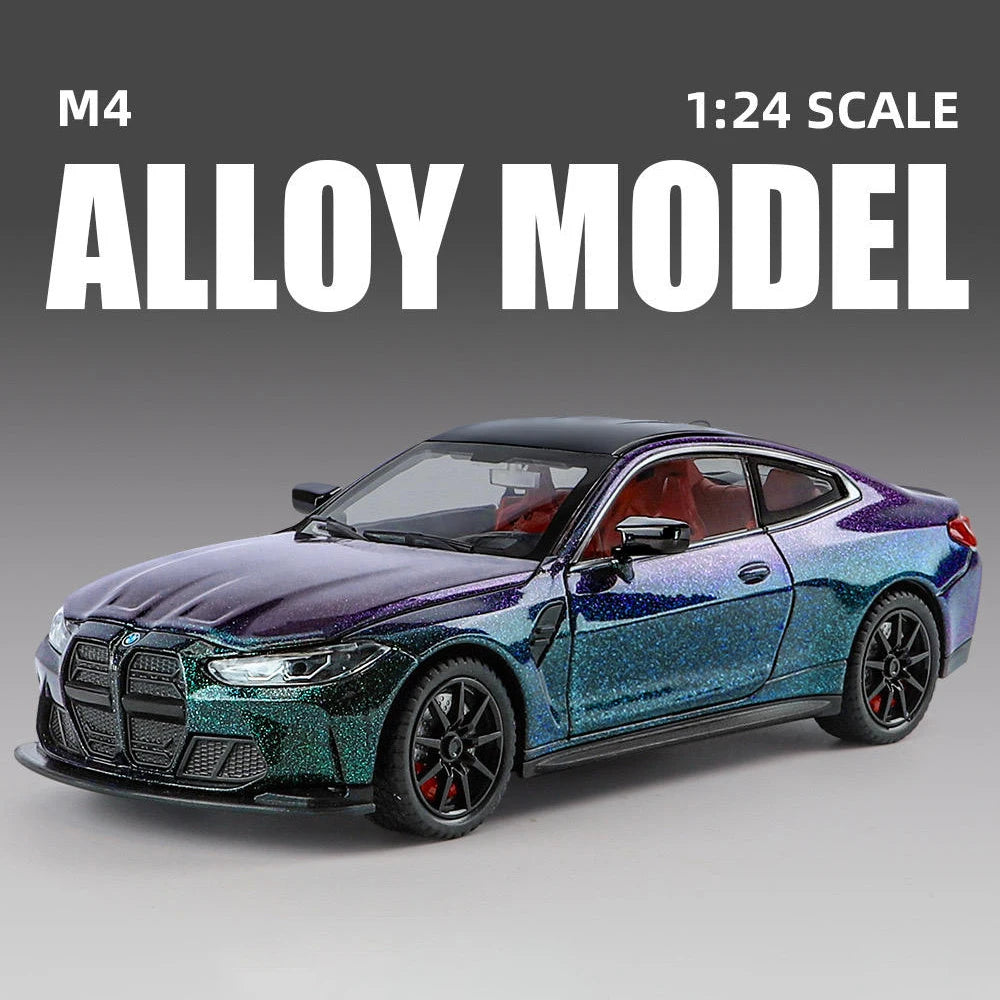 M4 G82 Coupe Diecast Racer β 1:24 Scale Alloy Sports Car with Lights & Sound πβ¨