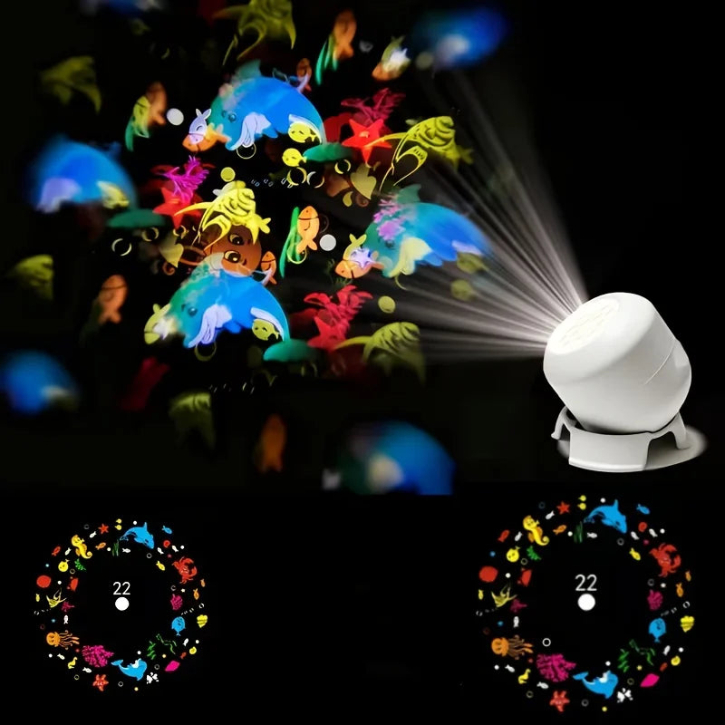 Galaxy Projection Lamp with Rotating Nebula Lights, Music Sync & Remote Control