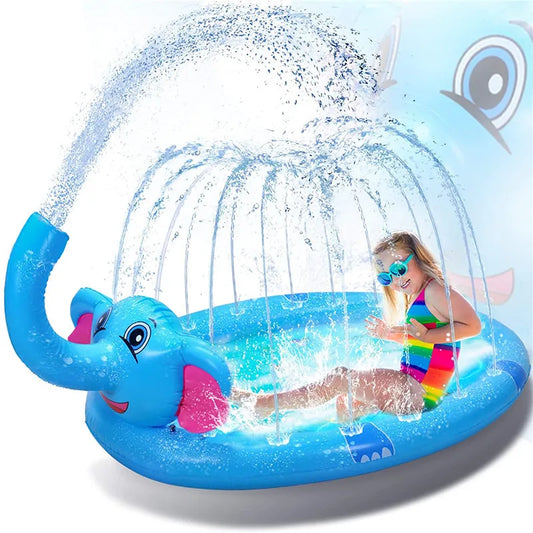 Splash & Play Inflatable Water Spray Pad: Non-Slip Summer Fun