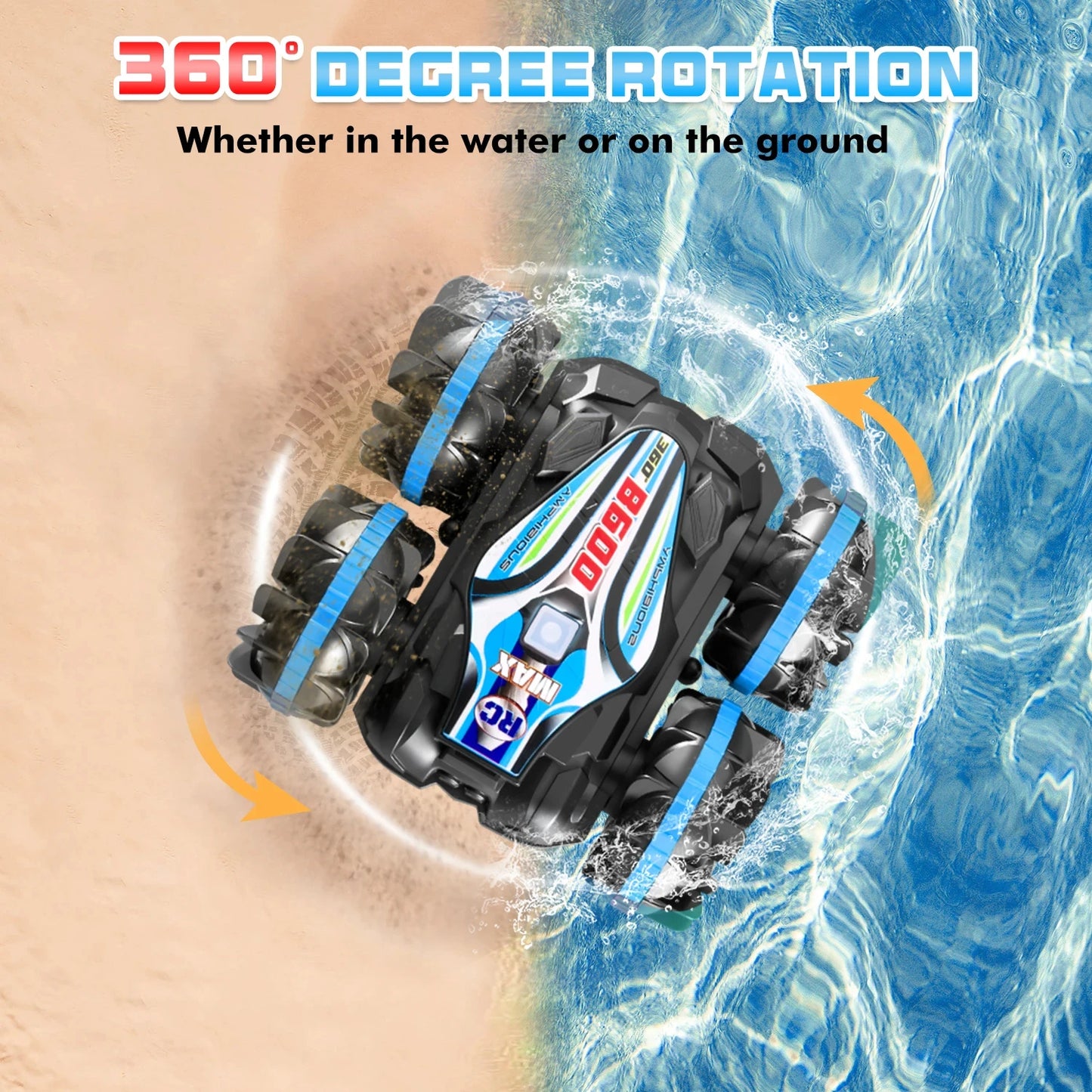 HydroRacer™ – Speed across land & splash through water