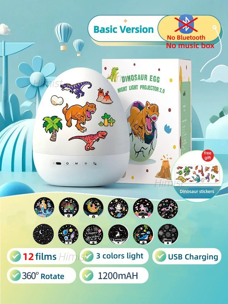 DinoGlow™ Egg Projector 🦖✨ — Magical Night Sky for Kids