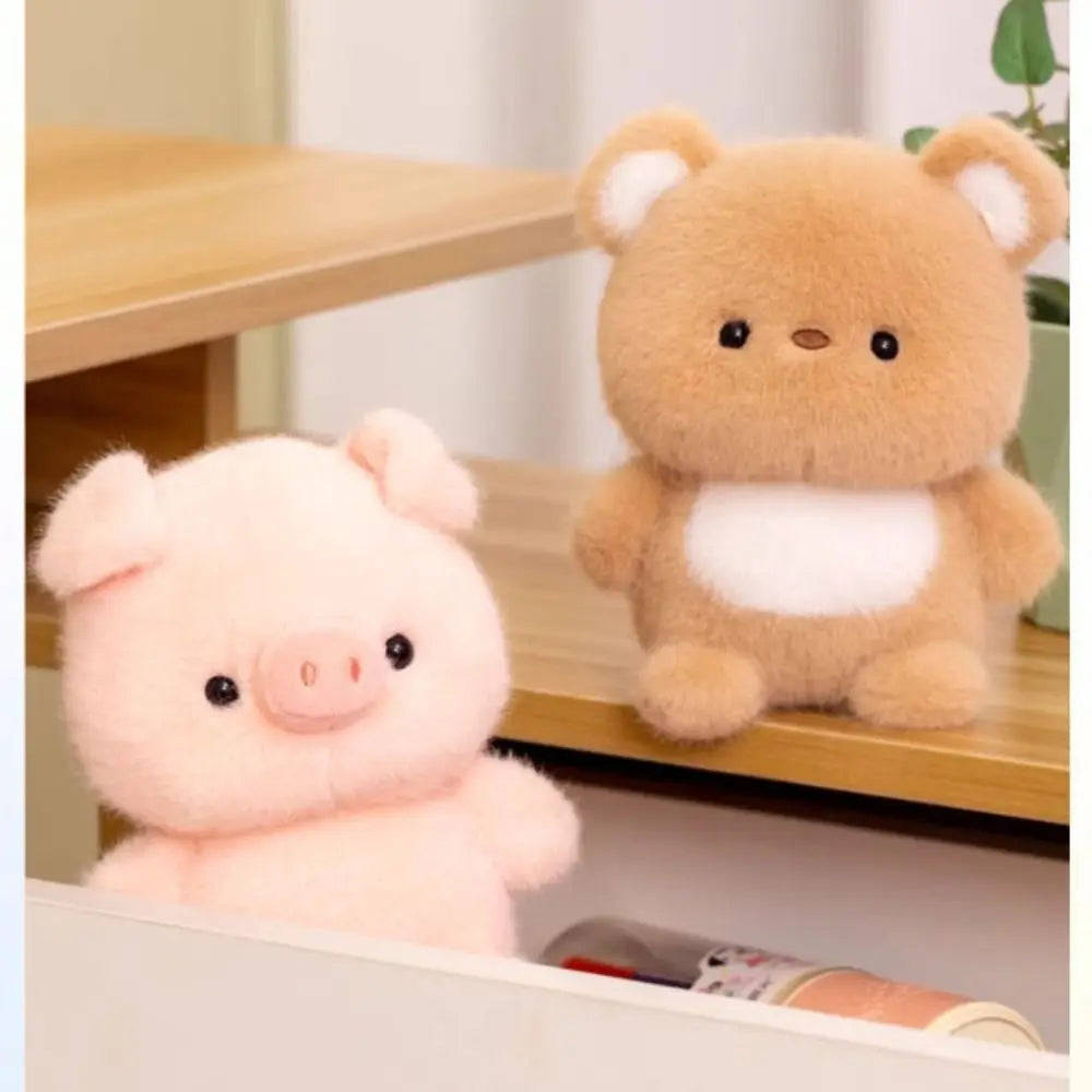 Cute Plush Companion Doll Anime Elephant Rabbit Bear Panda Cartoon