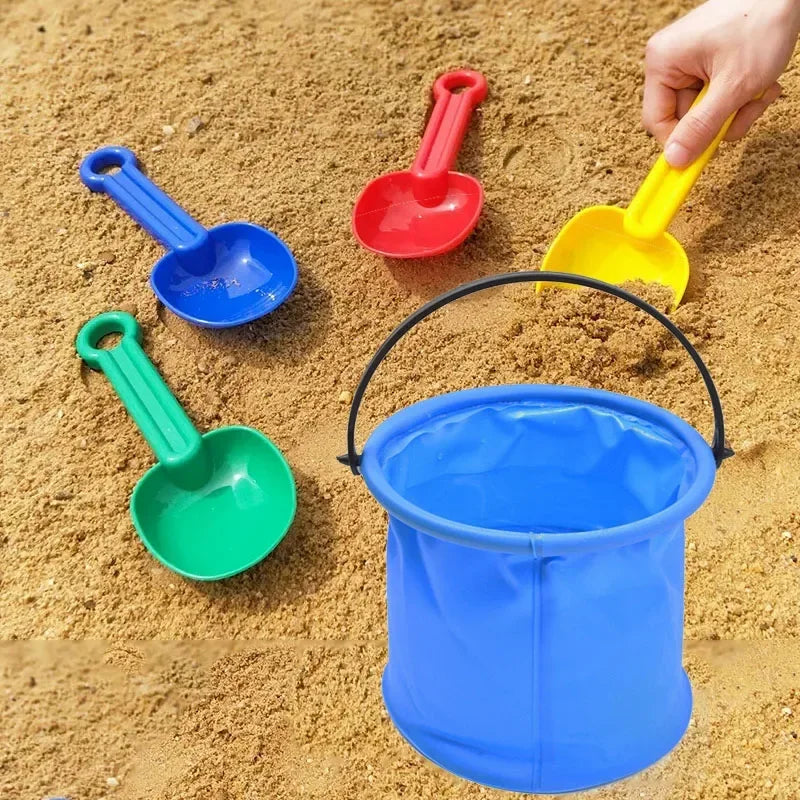 Fold & Fun Beach Sand Bucket: Collapsible Toy Bucket for Endless Outdoor Play