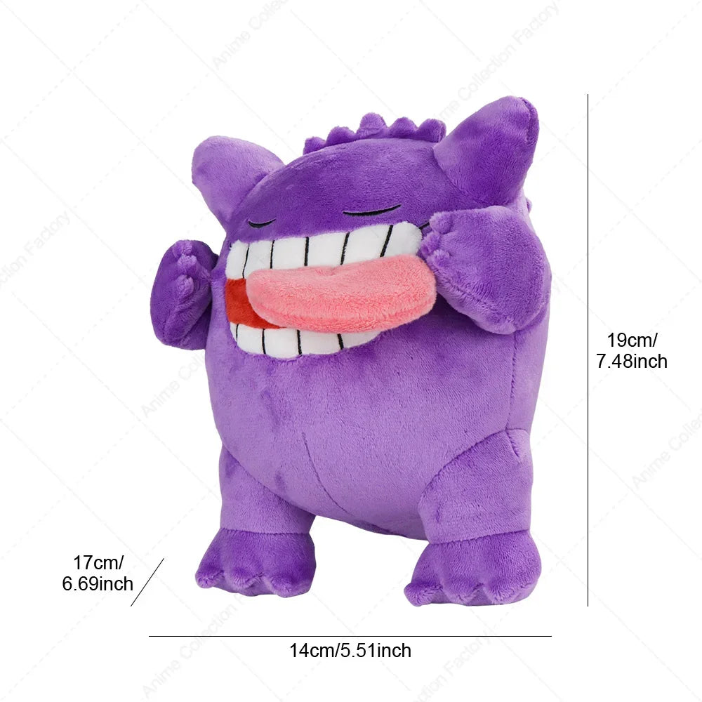 New Pokemon Sleeping Gengar Plush Toys Anime Pocket Monster Mega