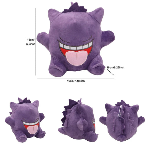 New Pokemon Sleeping Gengar Plush Toys Anime Pocket Monster Mega