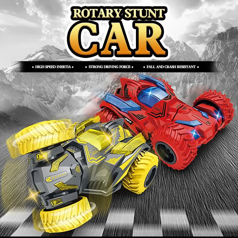 Stunt Spinning Toy Car.Kids Pull Back Car for 3 Year Old Boy Girl and Toddler.Up 360 Upright Rotation Game - The Little Big Store