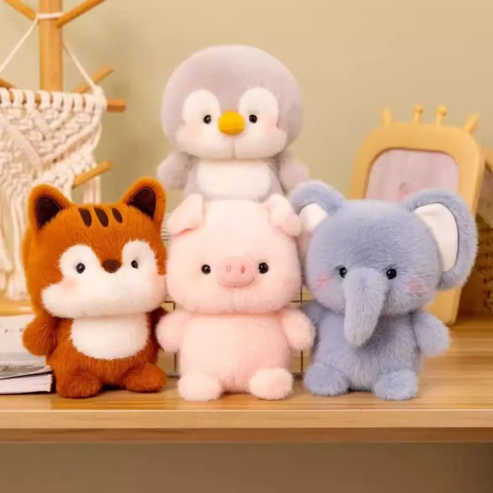 Cute Plush Companion Doll Anime Elephant Rabbit Bear Panda Cartoon