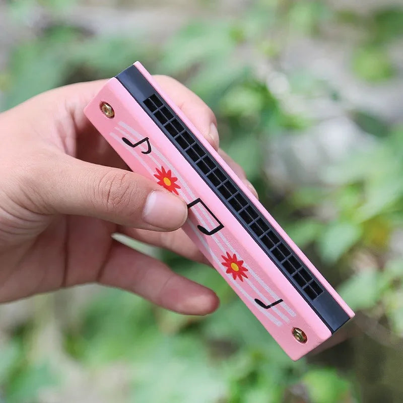 Children Wooden Harmonica Musical Instrument Toys Music Teaching Aids Puzzle Early Education Kindergarten Beginners TMZ - The Little Big Store