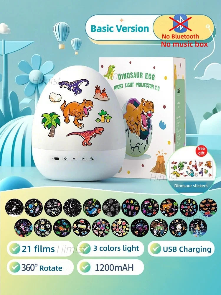 DinoGlow™ Egg Projector 🦖✨ — Magical Night Sky for Kids