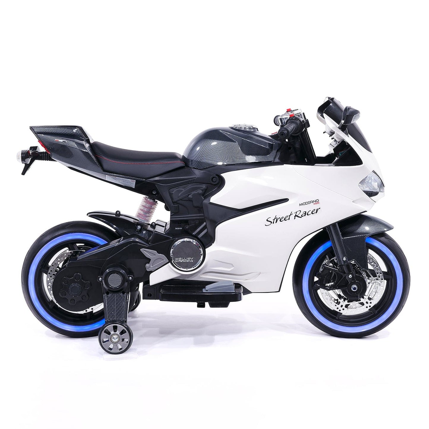 Street Racer 12V Electric Kids Ride-On Motorcycle | Black - The Little Big Store