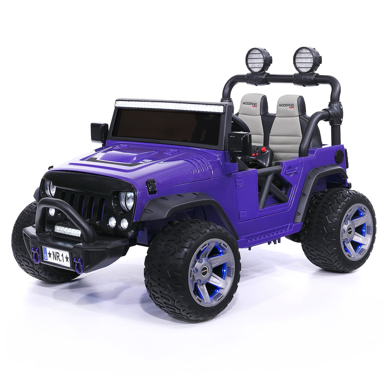 Trail Explorer 24V Kids Ride-On Car Truck with R/C Parental Remote | Purple - The Little Big Store