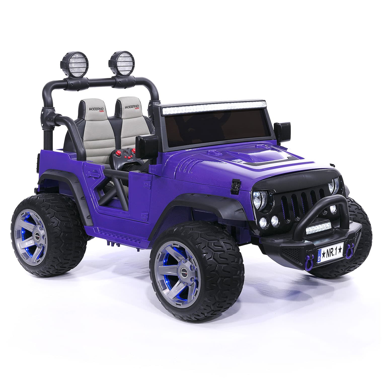 Trail Explorer 24V Kids Ride-On Car Truck with R/C Parental Remote | Purple - The Little Big Store
