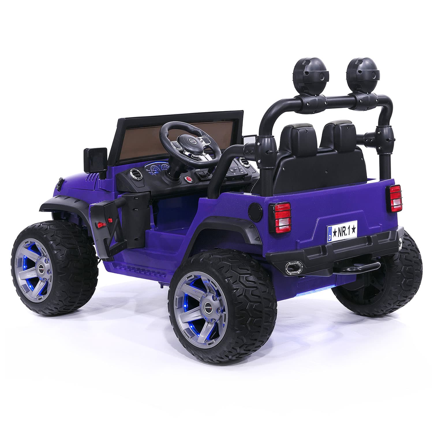 Trail Explorer 24V Kids Ride-On Car Truck with R/C Parental Remote | Purple - The Little Big Store