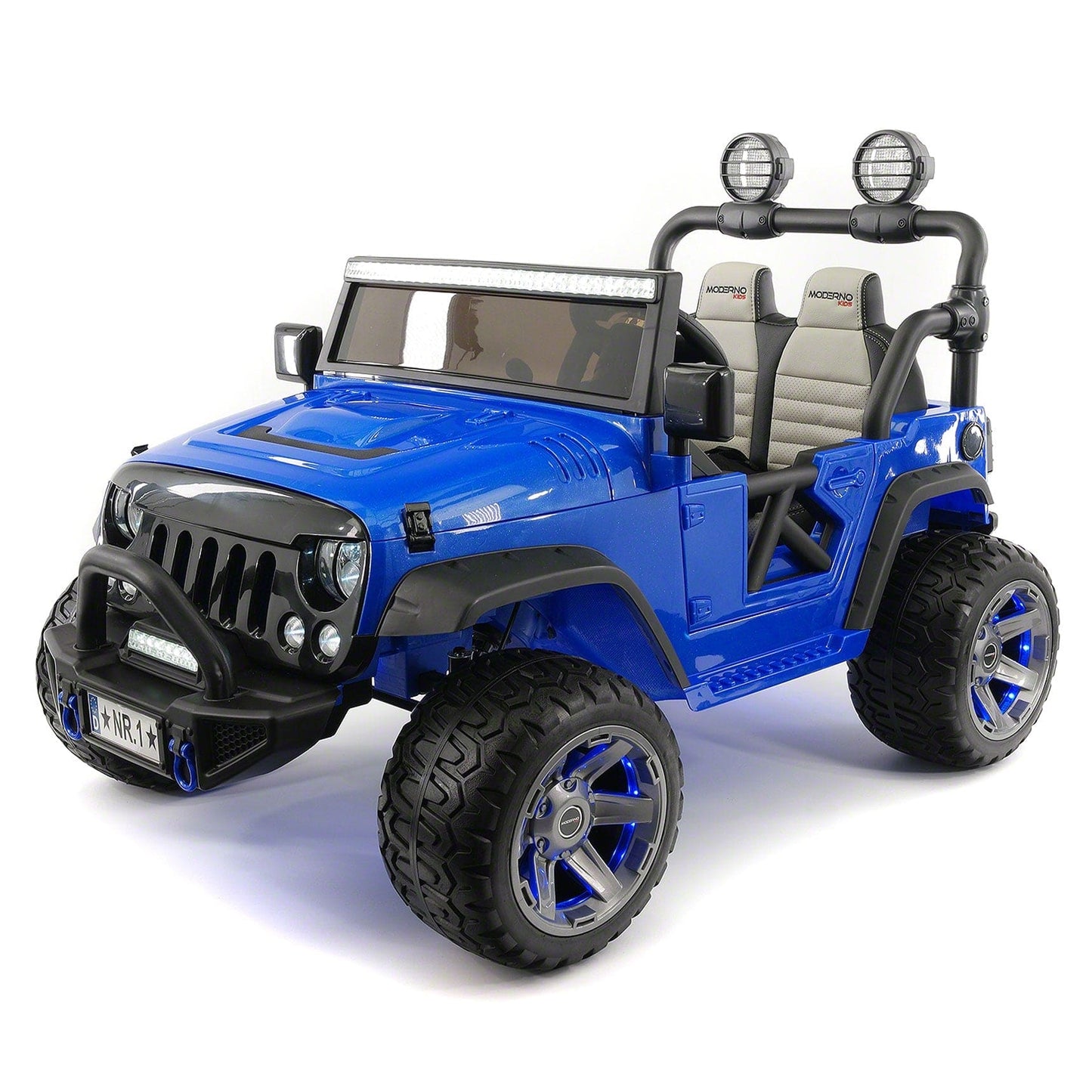 Trail Explorer 12V Kids Ride-On Car Truck with R/C Parental Remote | Blue - The Little Big Store