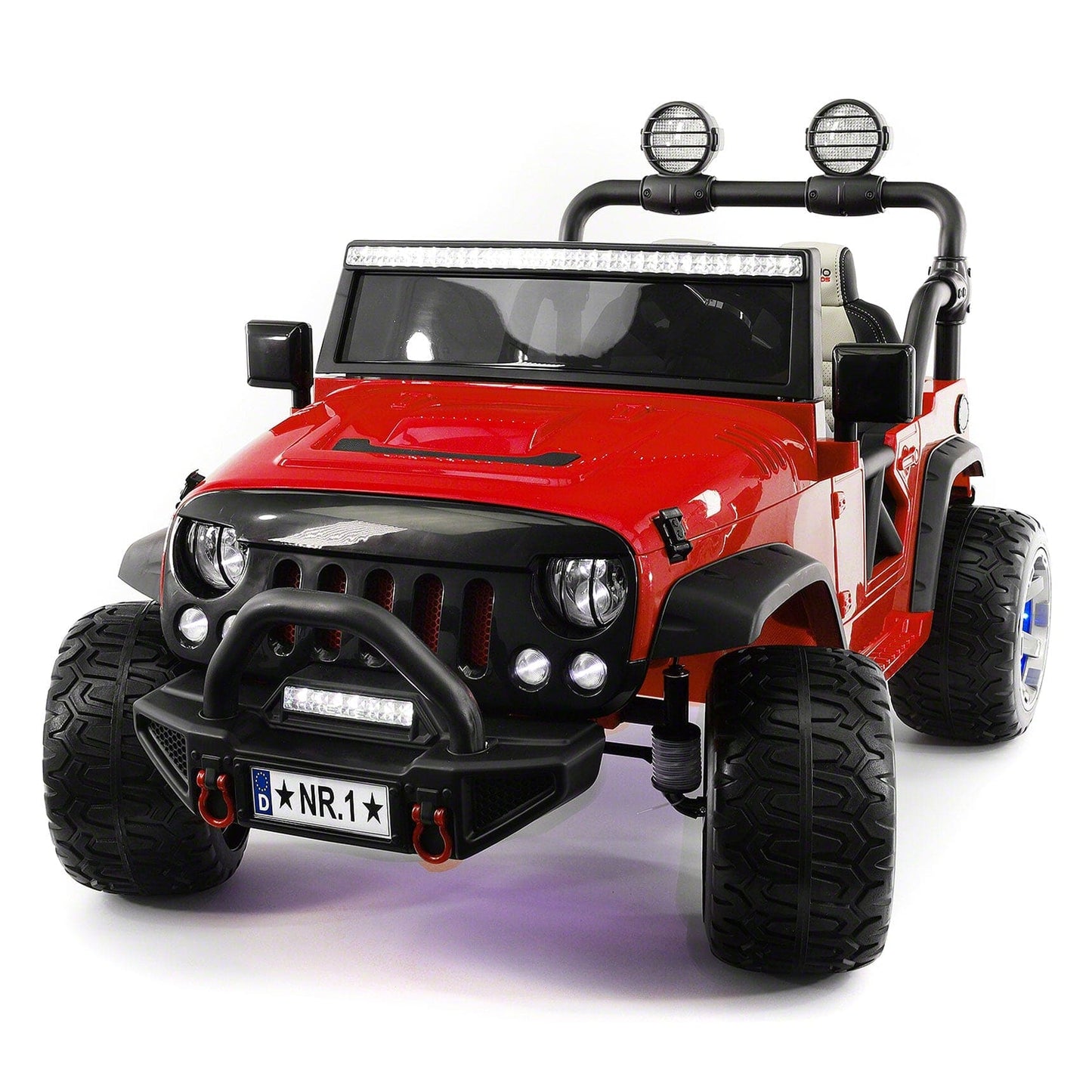 Trail Explorer 12V Kids Ride-On Car Truck with R/C Parental Remote | Cherry Red - The Little Big Store