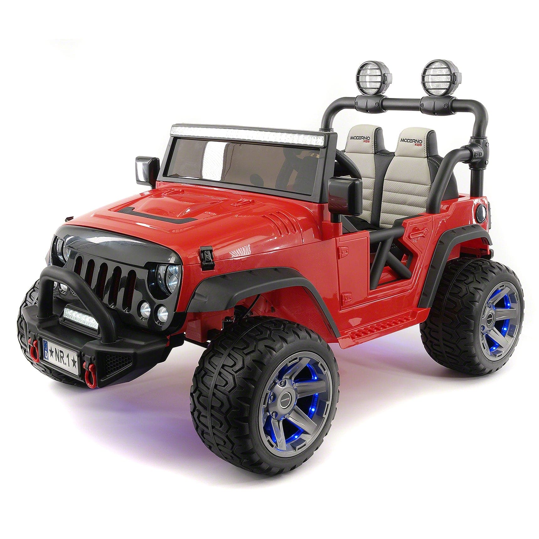 Trail Explorer 12V Kids Ride-On Car Truck with R/C Parental Remote | Cherry Red - The Little Big Store