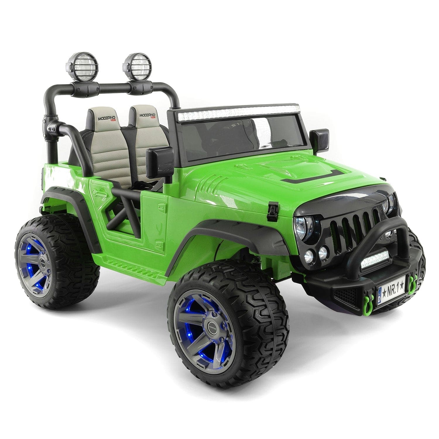 Trail Explorer 24V Kids Ride-On Car Truck with R/C Parental Remote | Green - The Little Big Store