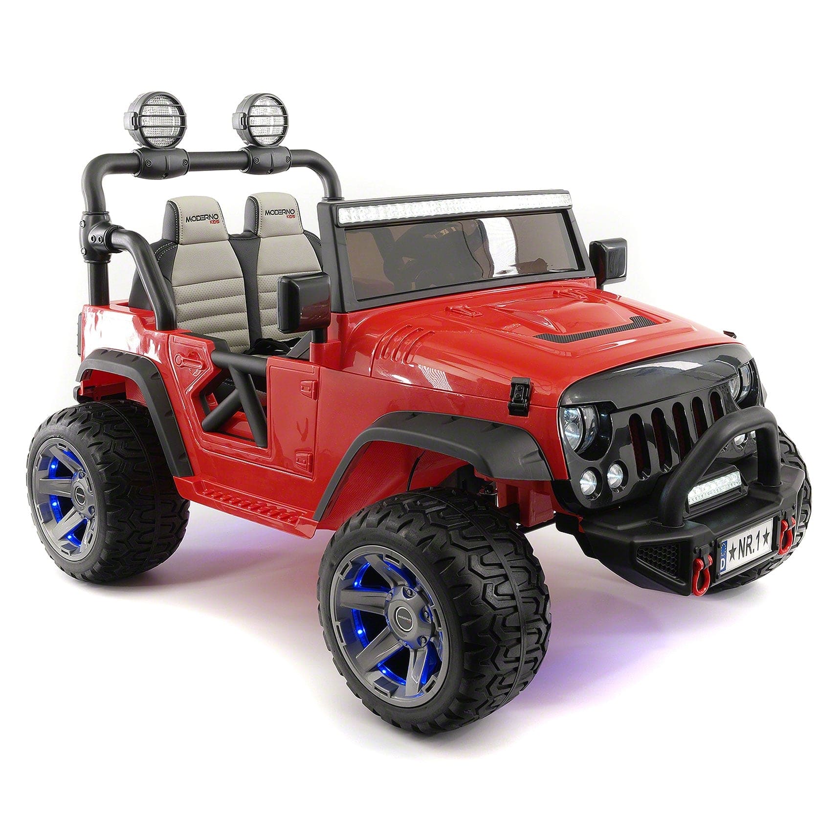 Trail Explorer 12V Kids Ride-On Car Truck with R/C Parental Remote | Cherry Red - The Little Big Store