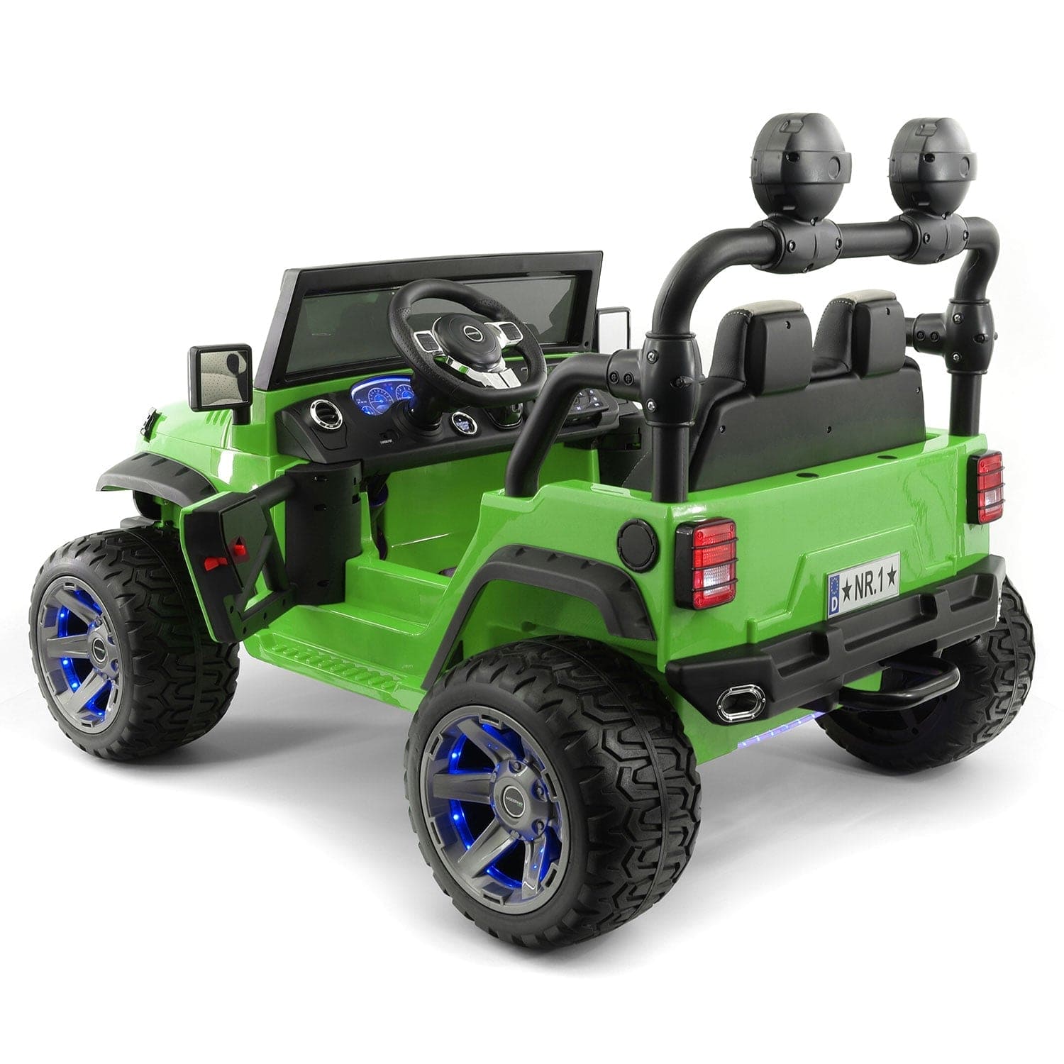 Trail Explorer 24V Kids Ride-On Car Truck with R/C Parental Remote | Green - The Little Big Store