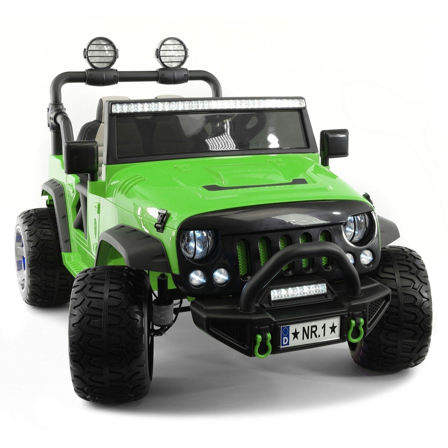 Trail Explorer 24V Kids Ride-On Car Truck with R/C Parental Remote | Green - The Little Big Store