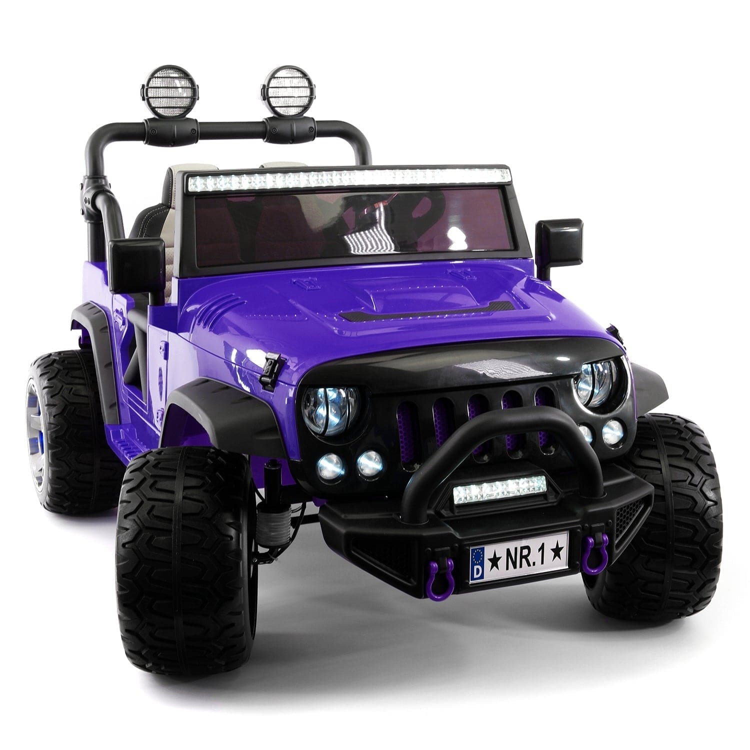 Trail Explorer 24V Kids Ride-On Car Truck with R/C Parental Remote | Purple - The Little Big Store