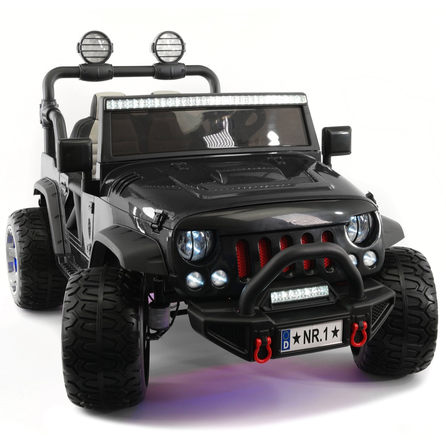 Trail Explorer 24V Kids Ride-On Car Truck with R/C Parental Remote | Black - The Little Big Store