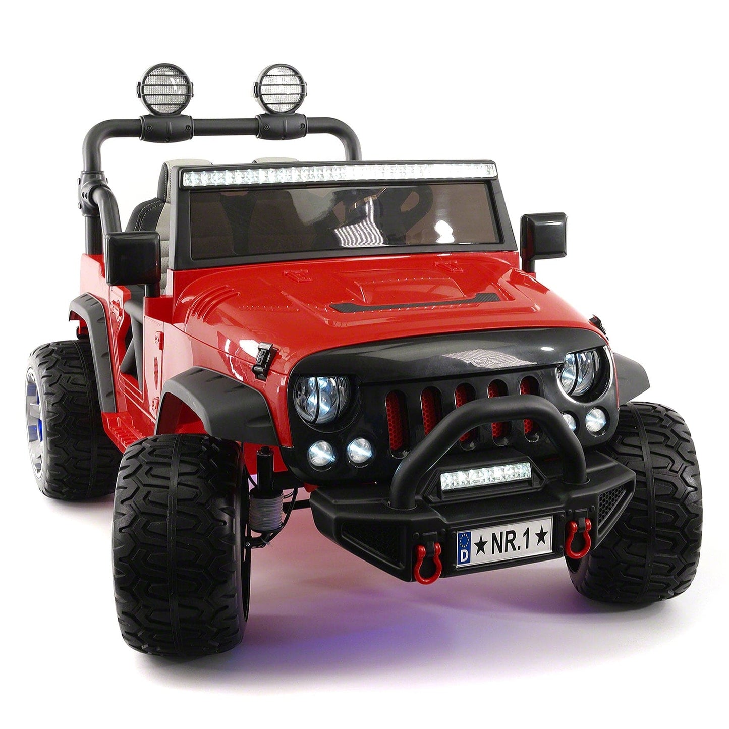 Trail Explorer 12V Kids Ride-On Car Truck with R/C Parental Remote | Cherry Red - The Little Big Store