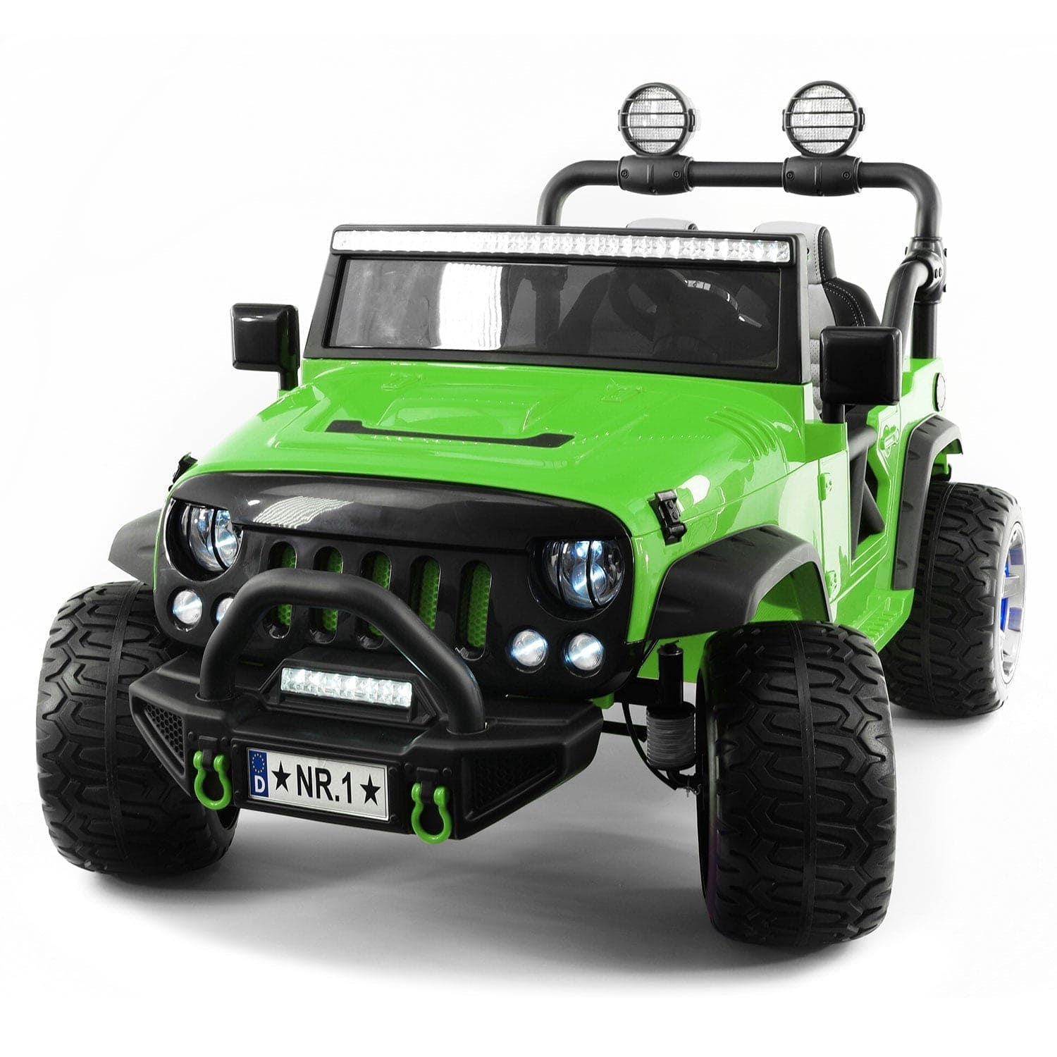 Trail Explorer 24V Kids Ride-On Car Truck with R/C Parental Remote | Green - The Little Big Store