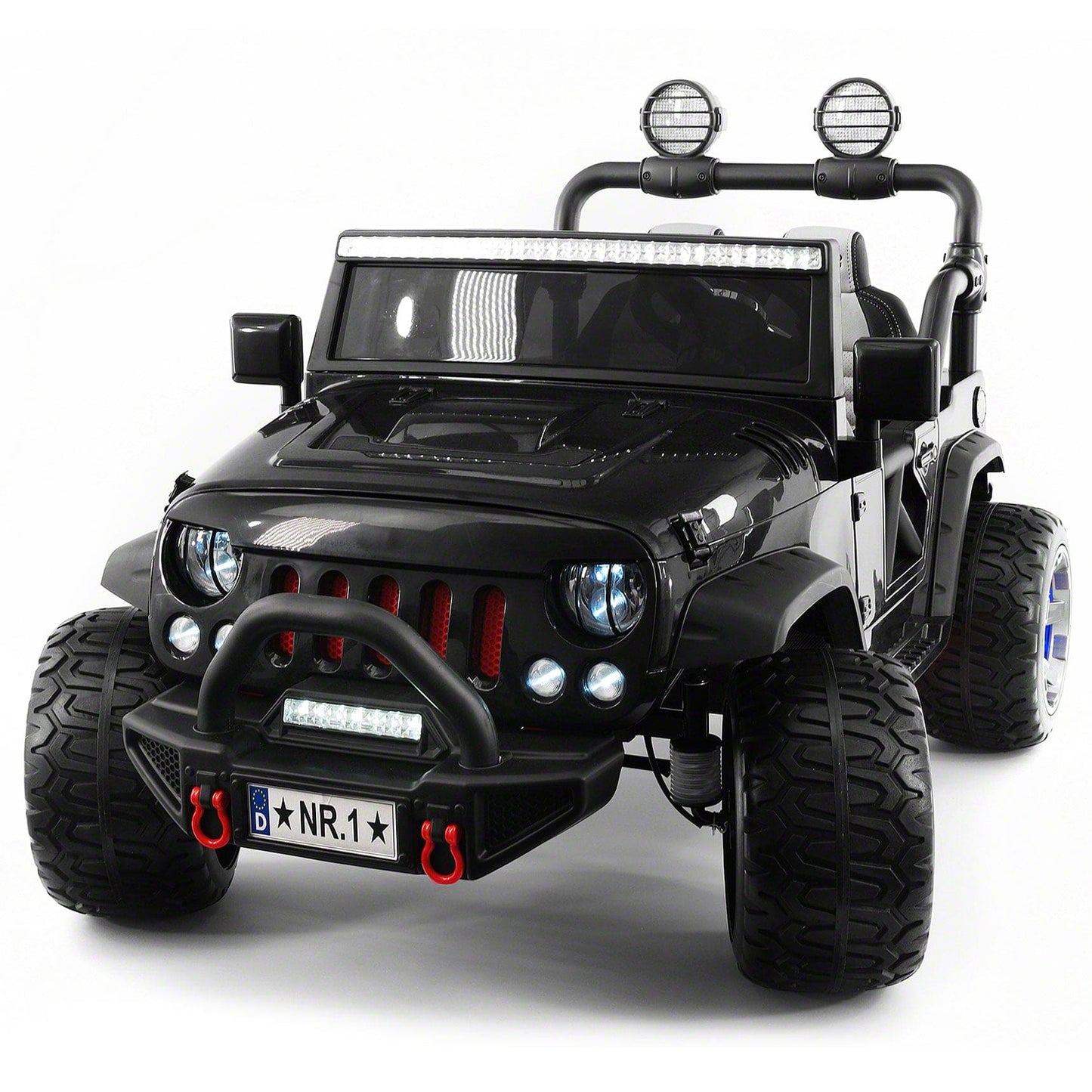 Trail Explorer 24V Kids Ride-On Car Truck with R/C Parental Remote | Black - The Little Big Store