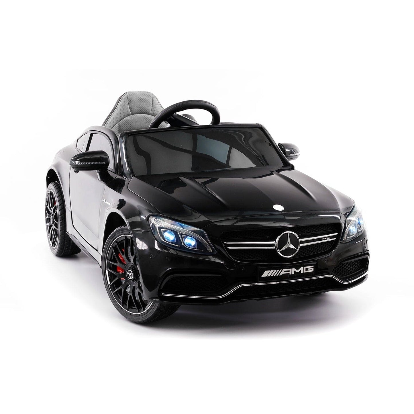 Mercedes C63S 12V Kids Ride-On Car with R/C Parental Remote | Black - The Little Big Store