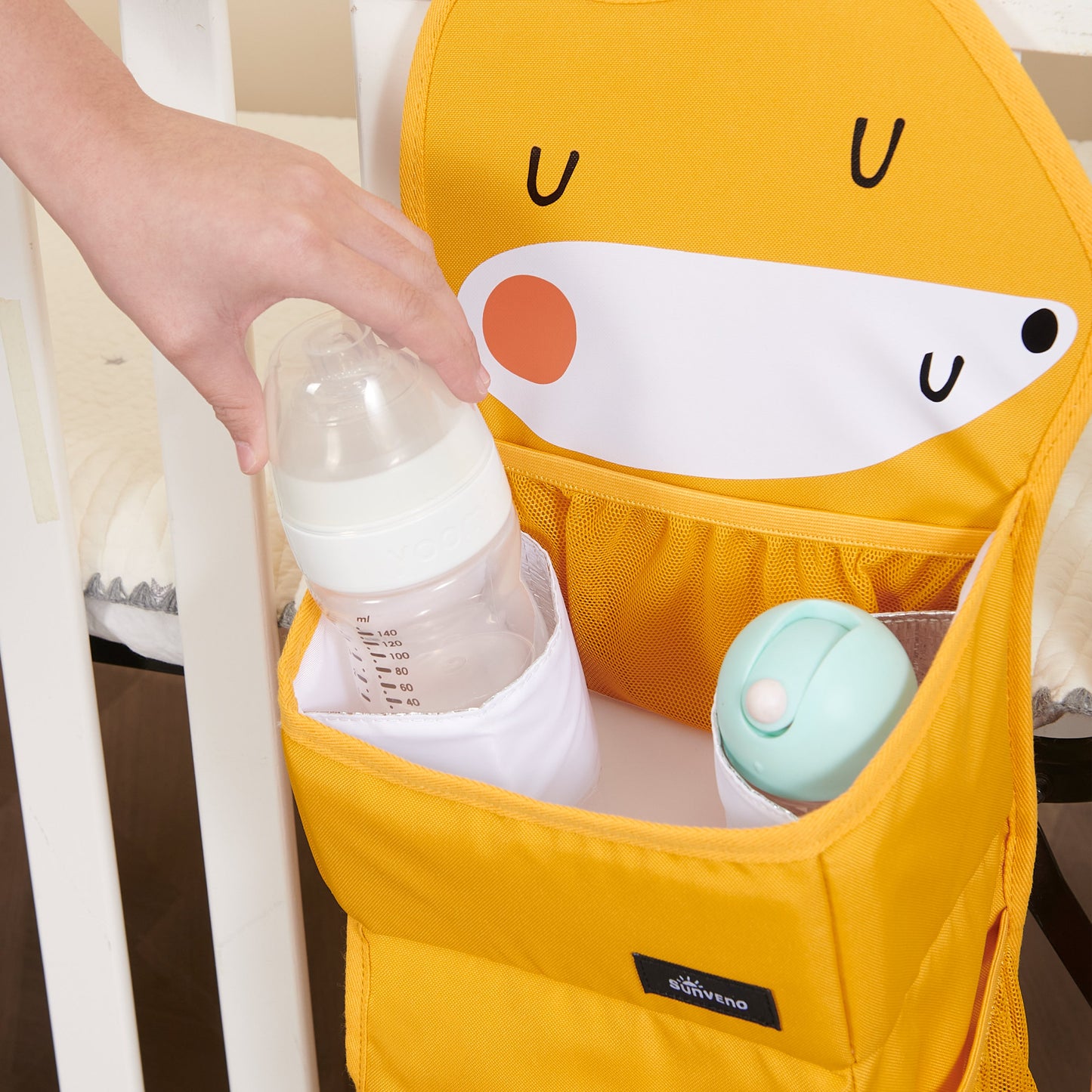 🌲 Forest Friends Hanging Nursery Organizer 🧸 – Cute, Space-Saving Storage for Baby Essentials