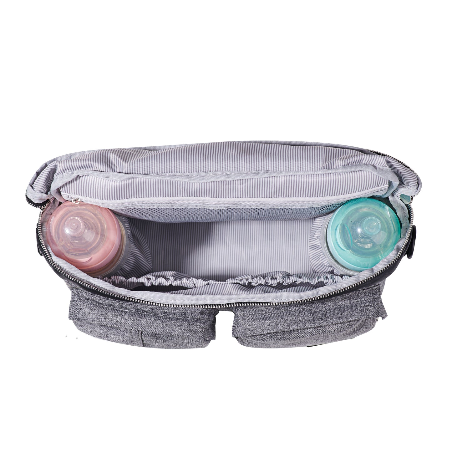 👜 StrollSmart™ Premium Stroller Organizer Bag – Universal Fit with Cup Holders, Insulated Compartments & Wipe Dispenser 💧👶