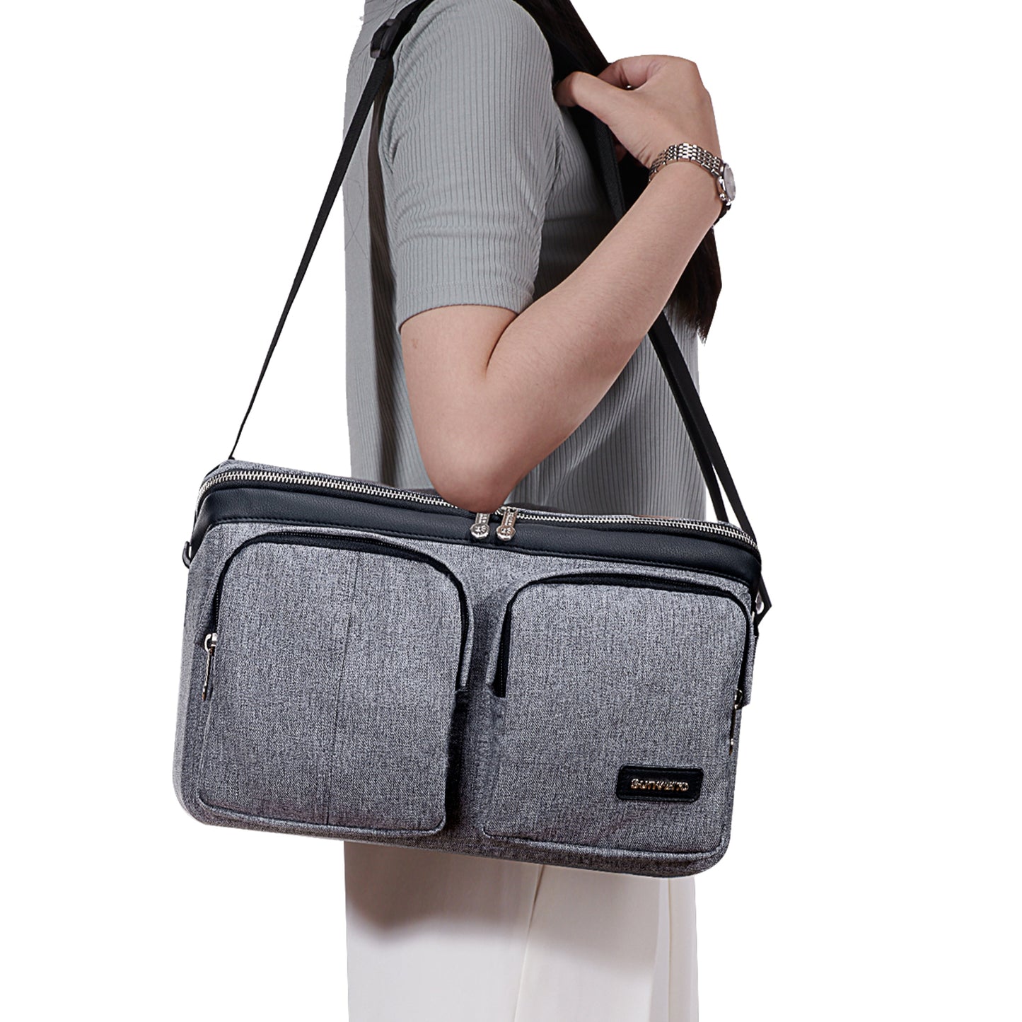 👜 StrollSmart™ Premium Stroller Organizer Bag – Universal Fit with Cup Holders, Insulated Compartments & Wipe Dispenser 💧👶