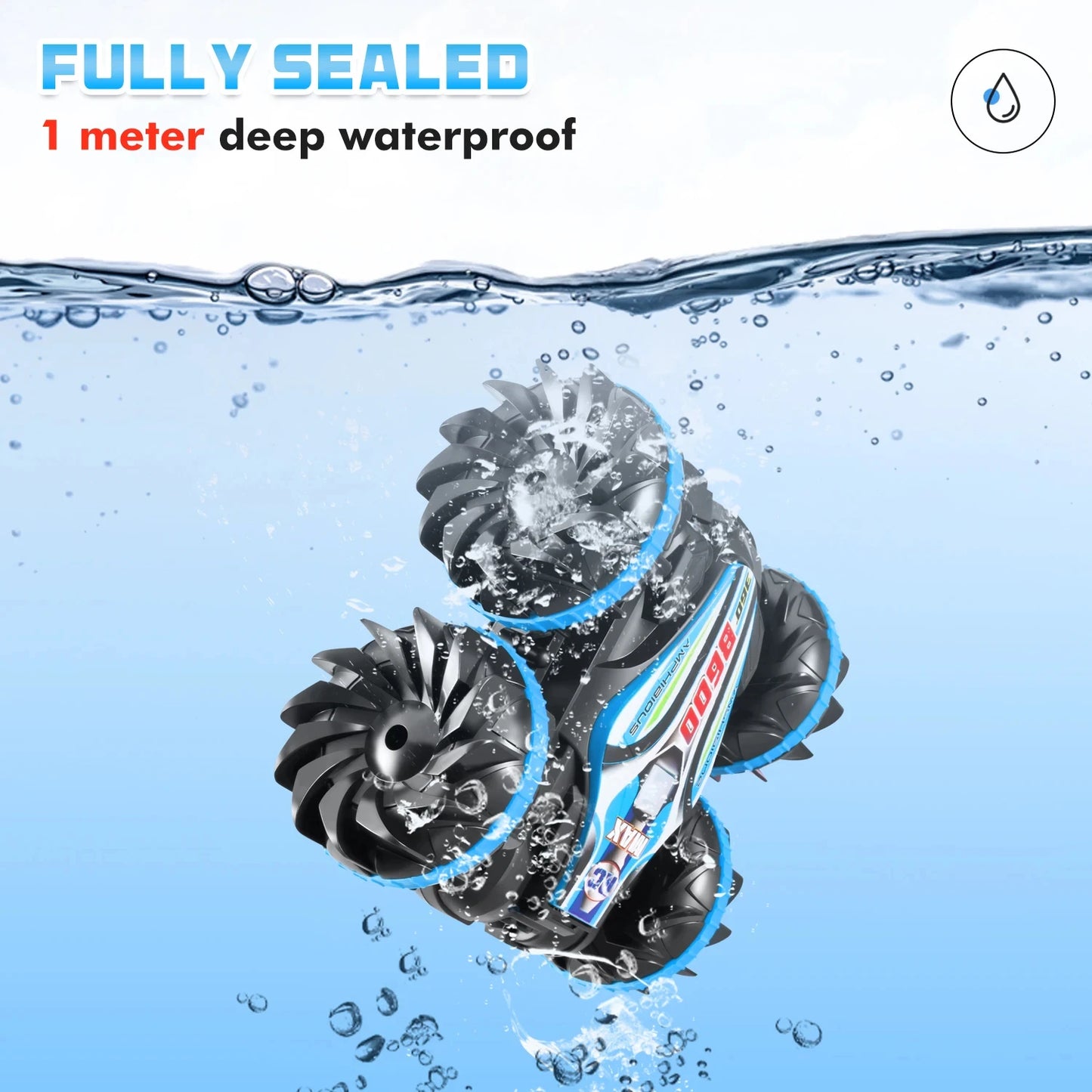 HydroRacer™ – Speed across land & splash through water