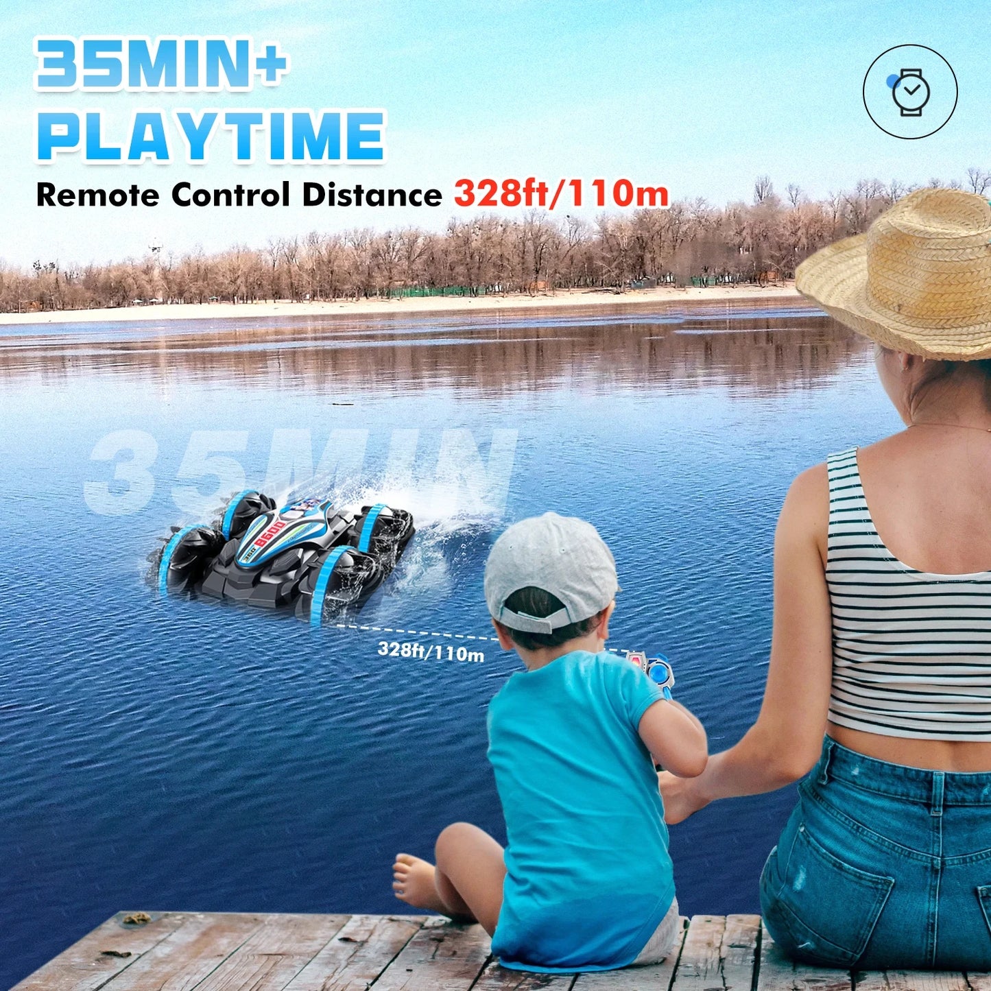 HydroRacer™ – Speed across land & splash through water