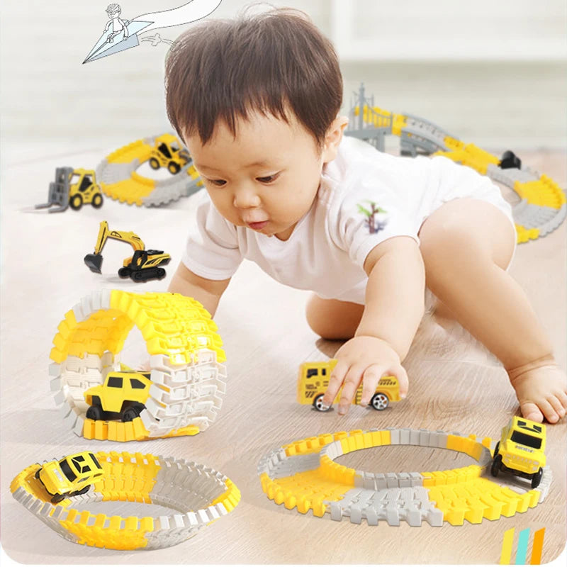 ElectroTrack Builders: Interactive Educational Toy Car Set - The Little Big Store