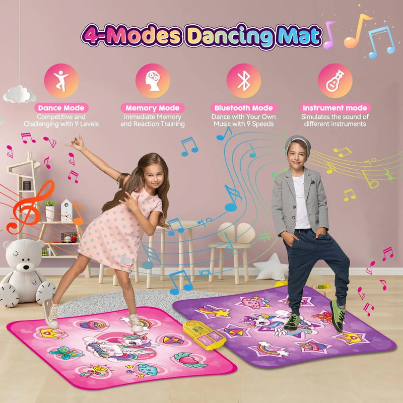 Interactive Dance Mat – Motion Sensor Music & Fitness Play Mat