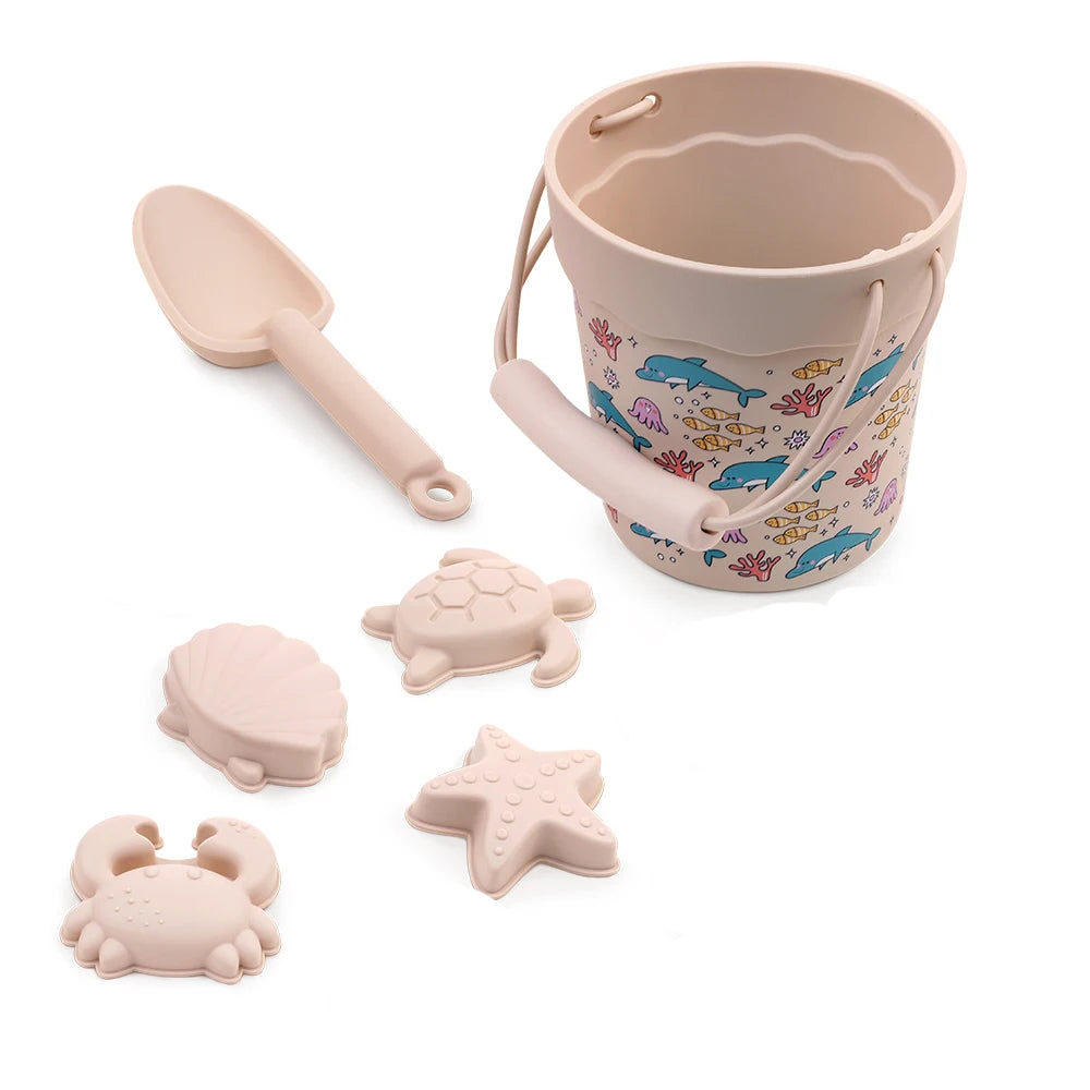 Sandy Adventures Playset: Outdoor Silicone Beach Toy Set for Kids' Beach Fun