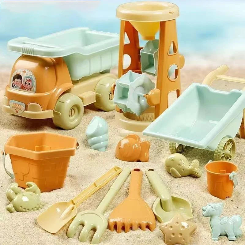 Kids Beach Bucket Set | Complete Sand Toy Kit for Beach & Sandbox Play