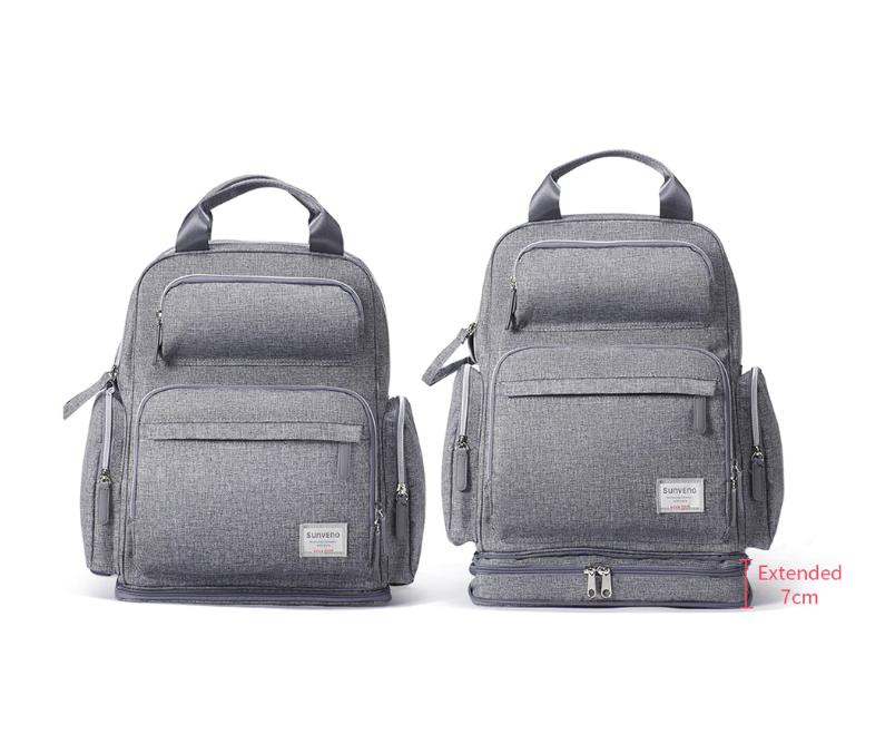 🎒 FlexiNest™ Expandable Diaper Backpack 🍼 – Smart Storage, Stylish Design & Built for On-the-Go Parenting